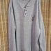 FOCUS America Sweater Hand Framed Polo 3- Buttons Beige 100% Cotton Size XL/48