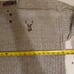 FOCUS America Sweater Hand Framed Polo 3- Buttons Beige 100% Cotton Size XL/48