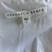 Veronica Beard White Cap Sleeve Ruched Ruffle Bottom Shirt Dress Womens Size 6