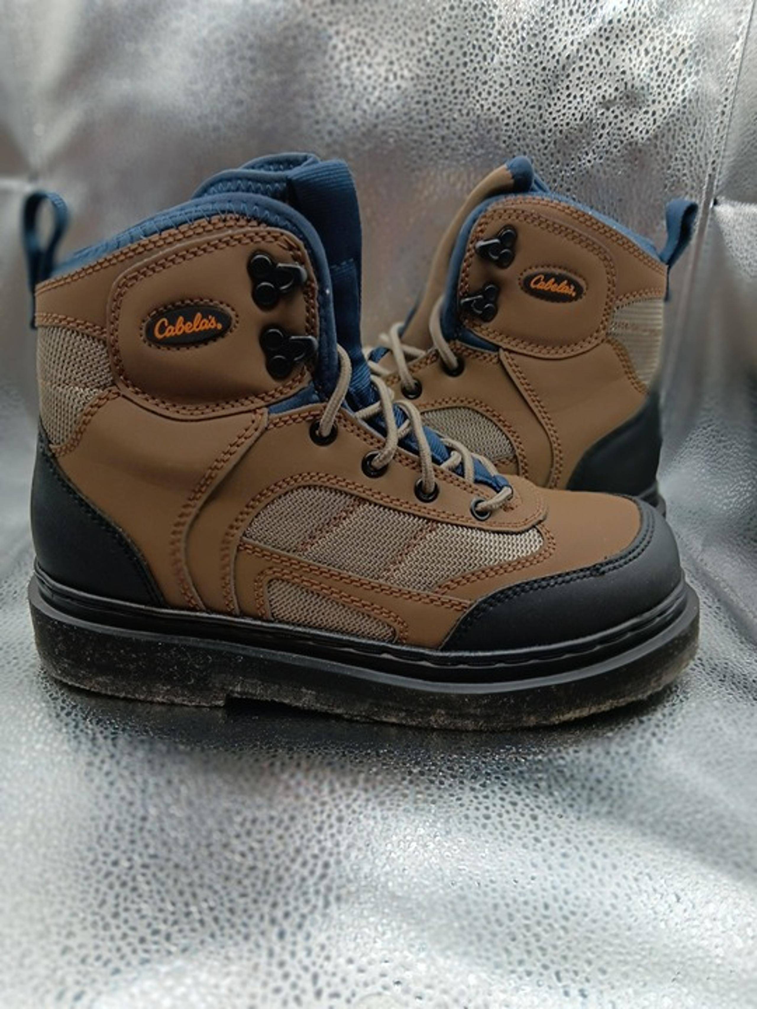 Cabela's Men's Size 8 Ultralight II Felt Wading Boots Brown