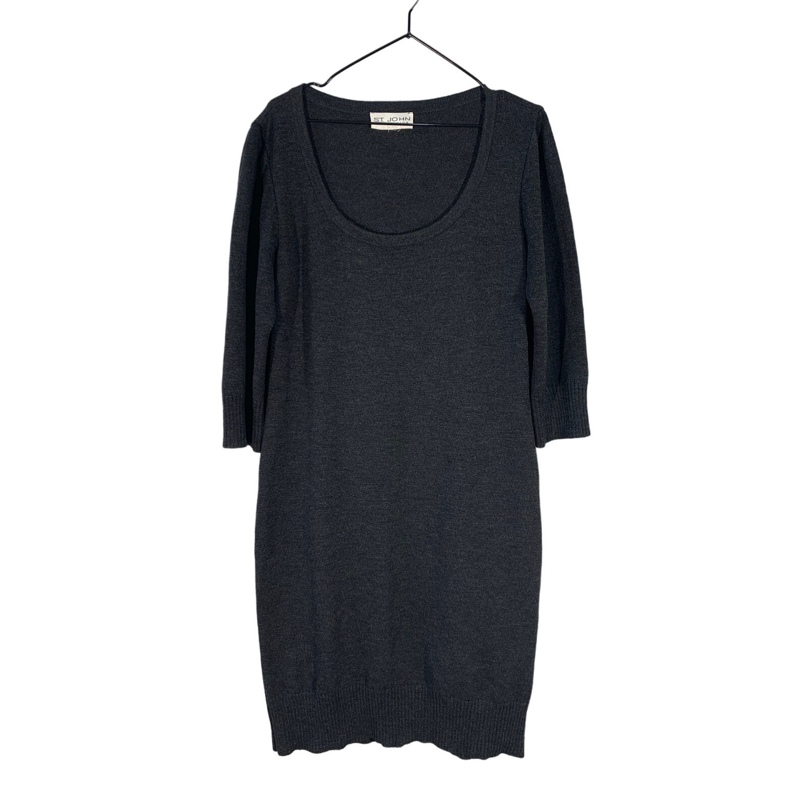 St. John Collection Knit Dress Size 10 Bodycon Hourglass CLassic Old Money