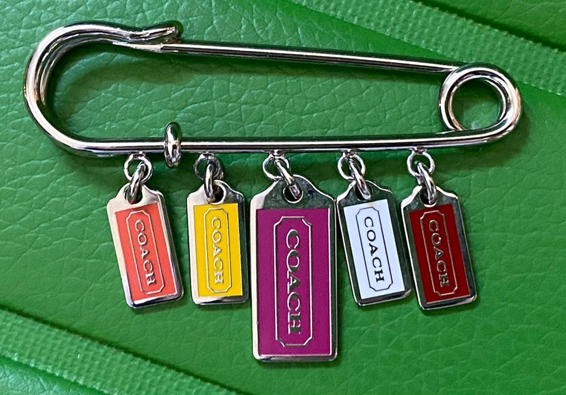 Coach hangtag pin