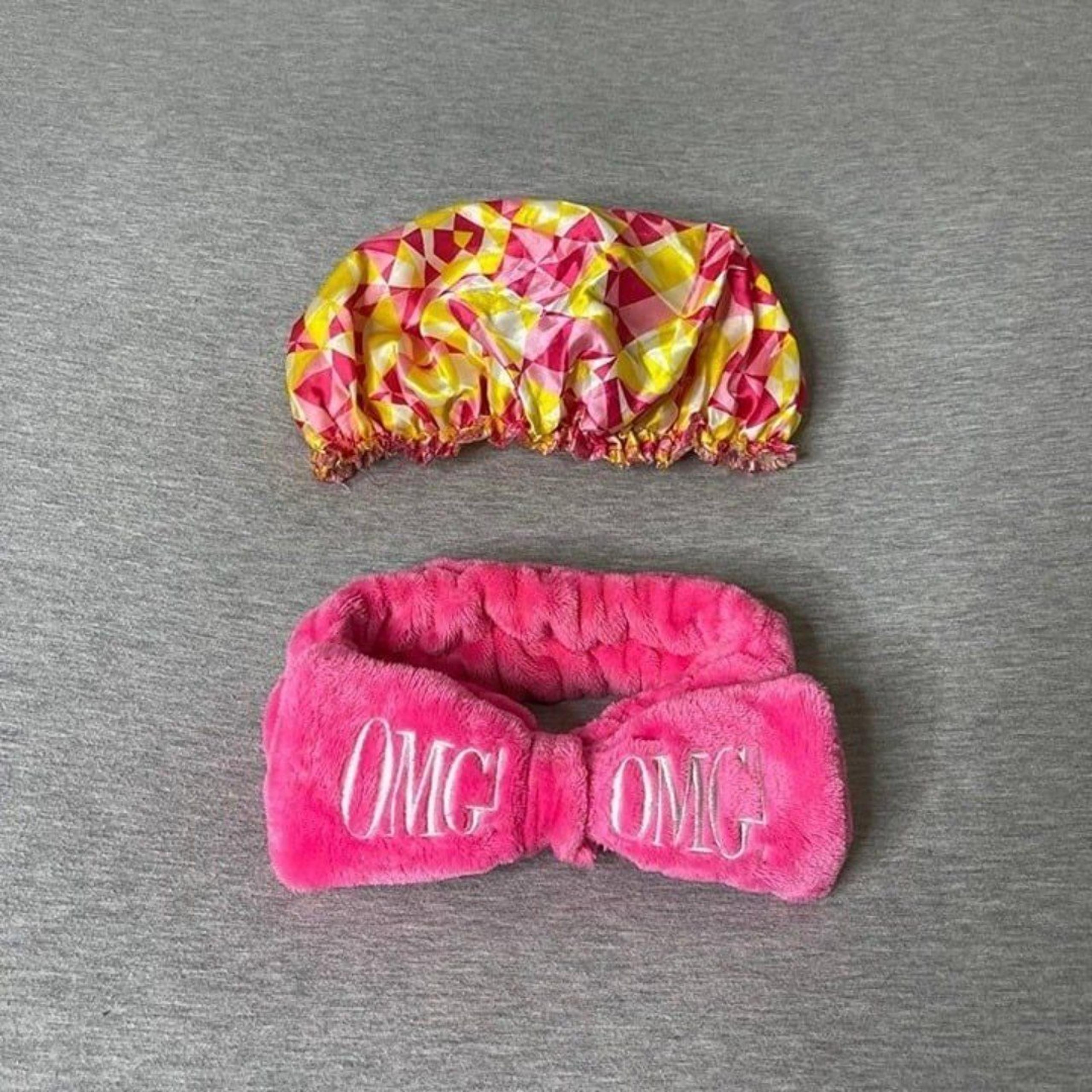 Target Women’s Hair Shower Cap & “OMG!” Headband 2 PCS. Set