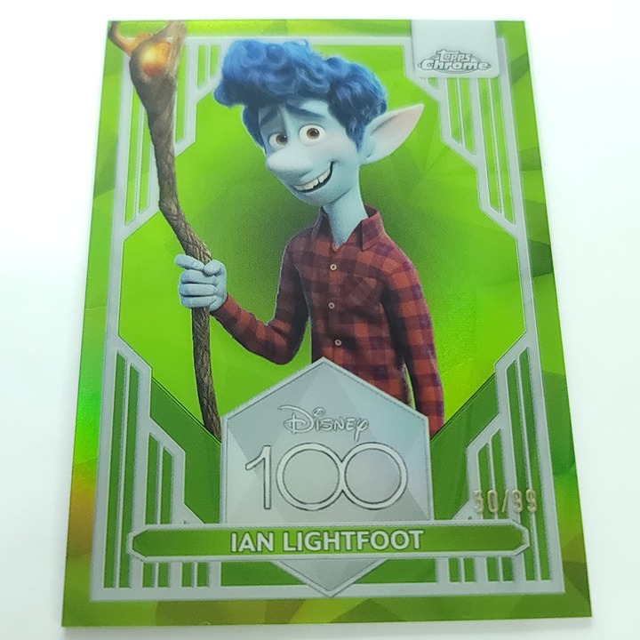 2023 Topps Chrome Disney 100 Ian Lightfoot  Green Refractor Limited 50/99