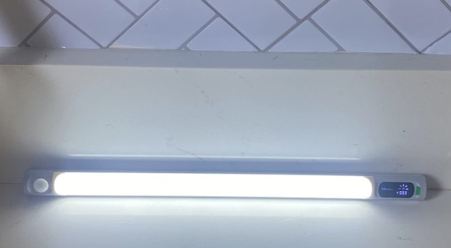 Motion Sensor Light Indoor, 64 LED Closet Lights with Digital Display, 14in