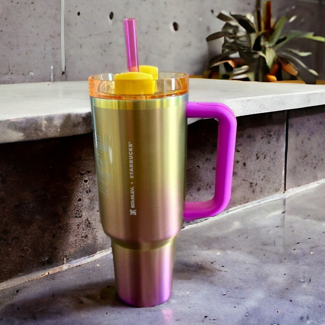 summer gradient stanley/starbucks 40 ounce