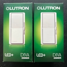 (2) Lutron “Diva” Dimmer’s Lot of 2 New in Packaging