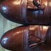 Mens handmade leather shoes.