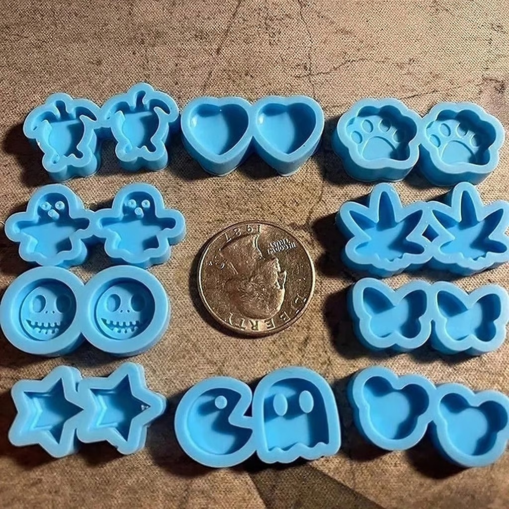 10 sets, 100 pieces dime size resin molds for DIY projects please read profile
