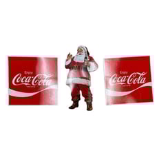 Original Vintage American Christmas Poster Coca Cola Santa Claus 1950 60s Japan