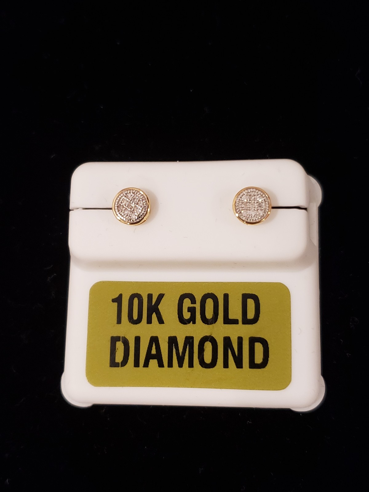 10kt Gold Diamond Studs