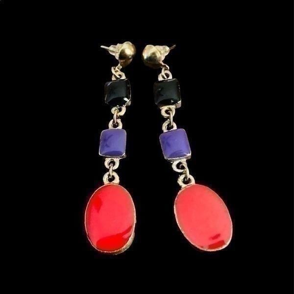 Vintage 3 Tier Dangle Earrings