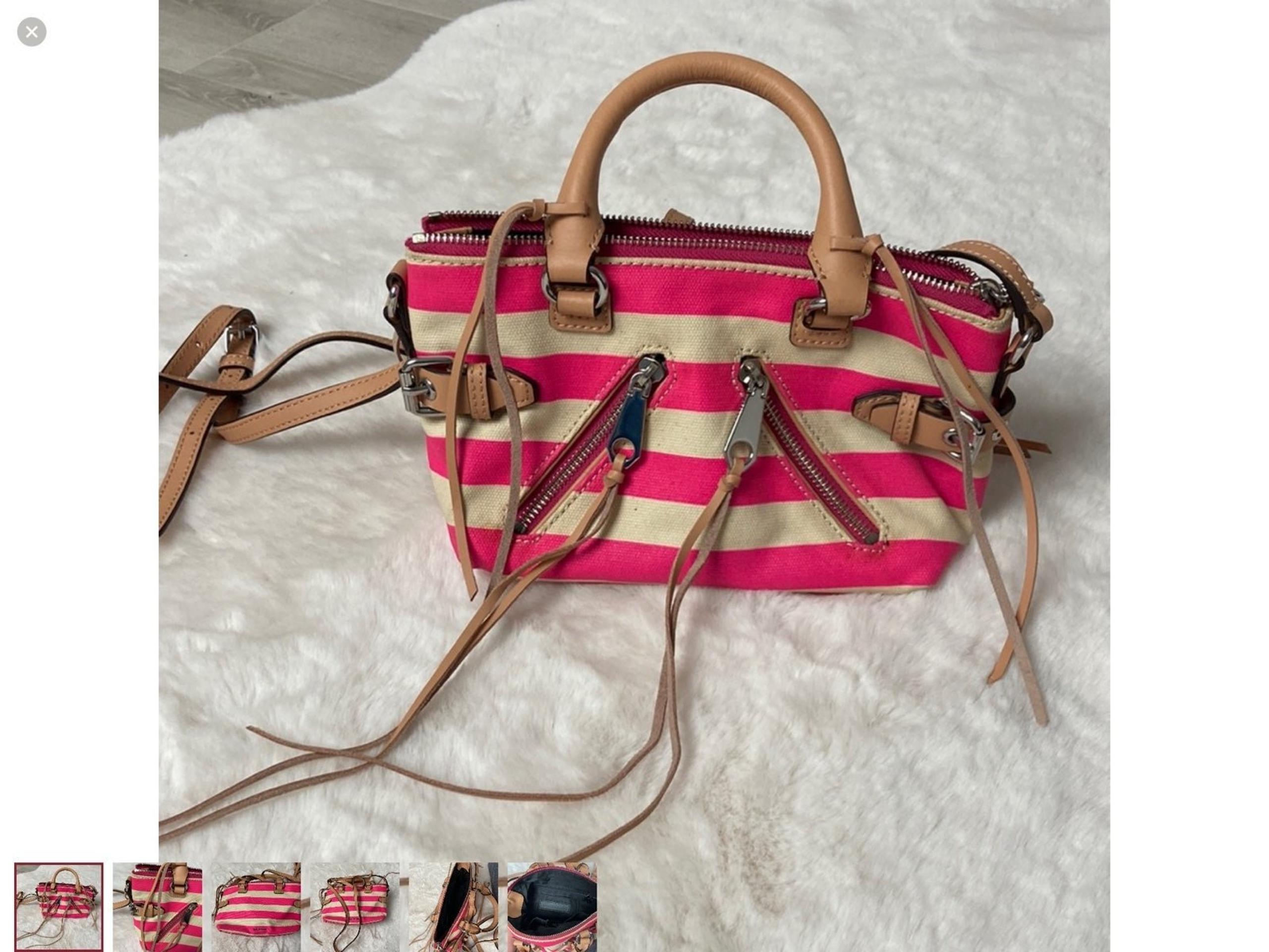 Rebecca Minkoff mini painted canvas cross body bag