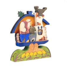 Wooden Witch (Baba Yaga) in the House