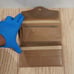 Didier Lamarthe Tan Color Textured Leather Trifold Long Snappy Wallet 7.5 x 4.5