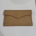 Didier Lamarthe Tan Color Textured Leather Trifold Long Snappy Wallet 7.5 x 4.5