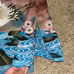 Citron Santa Monica Asian Floral Mandarin Notch Collar Silk Kimono Blouse 3X