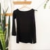 Go Couture one cold shoulder knit top sz S NWT