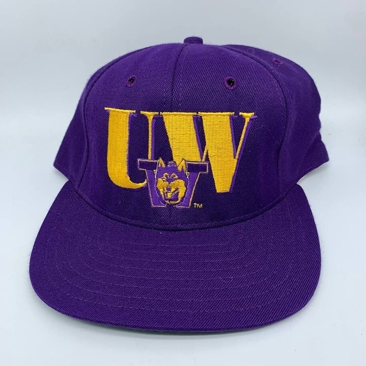 Vintage Washington Huskies NCAA 7 1/2 USA Pro Wool Hat Fitted Cap New Men