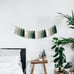 Tassel Wood Bead Garland Wall Hanging 24 Inches Green