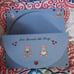 vintage Tupperware rare blue plastic mountable lid storage