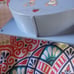 vintage Tupperware rare blue plastic mountable lid storage