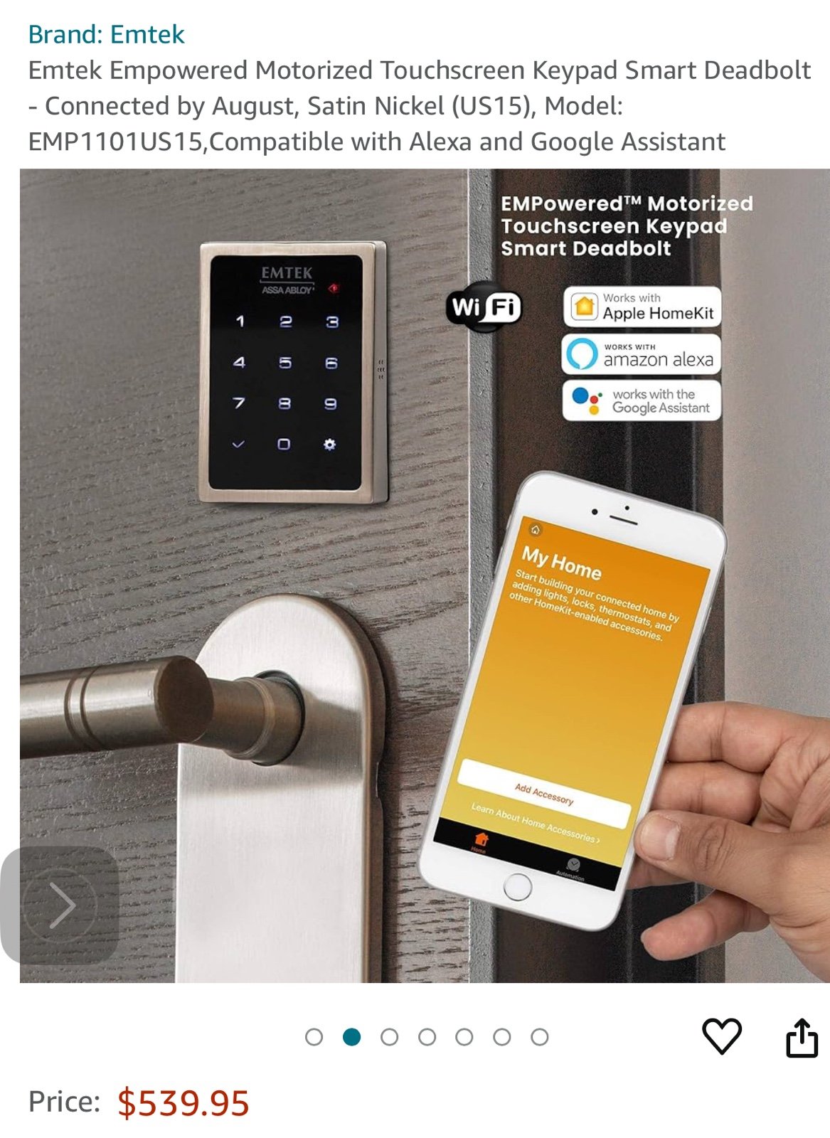 Smart lock, touchpad but also touchless