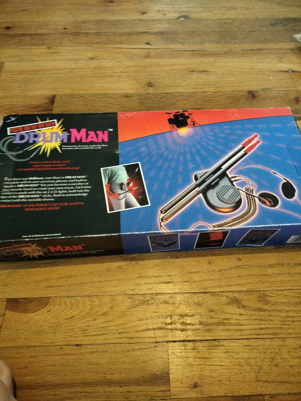 Vintage drum man air drum set