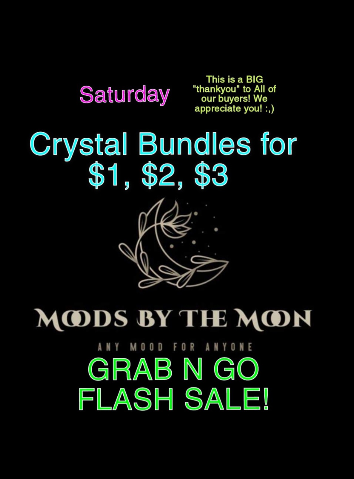 MBTM SAT CRYSTAL GRAB&GO FLASH SALE