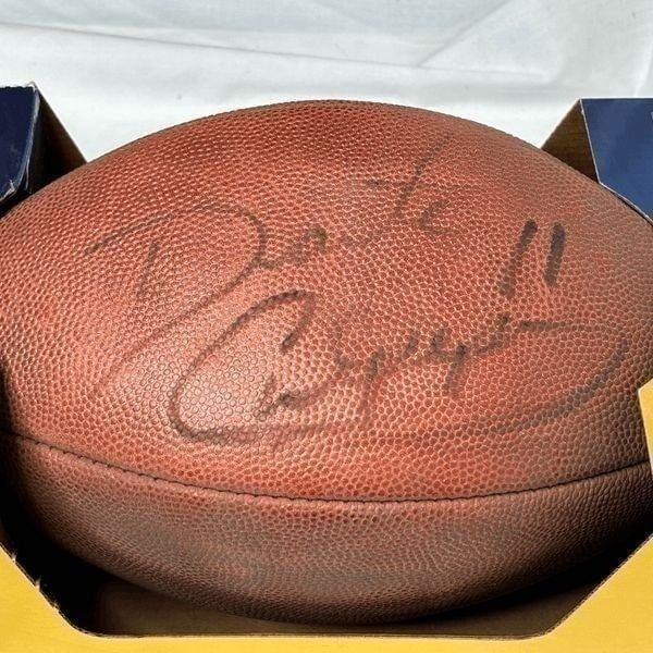 Dante Culpepper Black Signed Wilson NFL on Field Football New in Box
