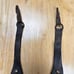 Vintage Harness Drops Antique Equestrian Horse Bridle Leather Brass Studs