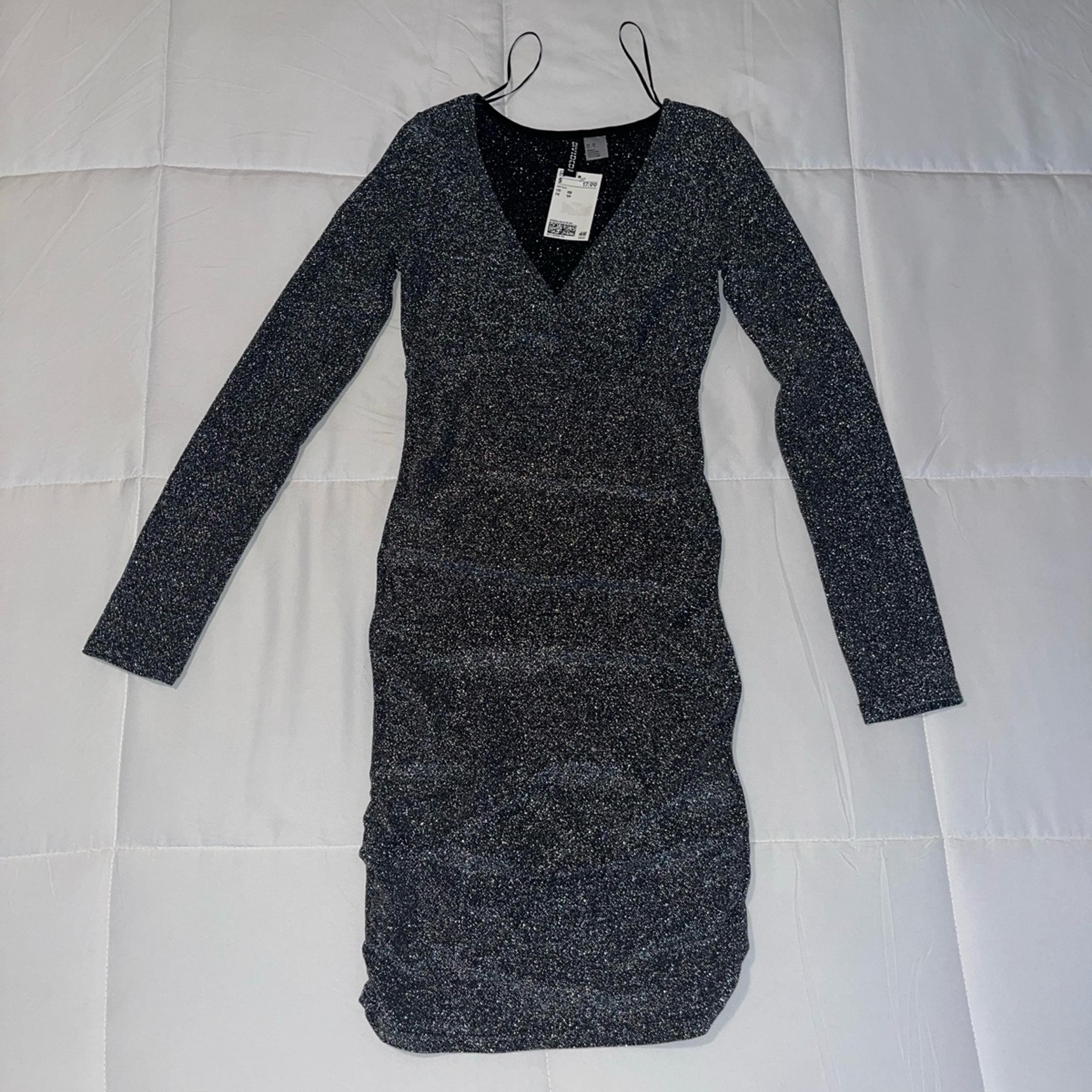 Silver Glittery Dress - H&M - Size XS