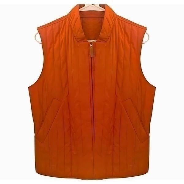 EUC MaxMara The Weekend Collection Quilted Orange Puffer Vest