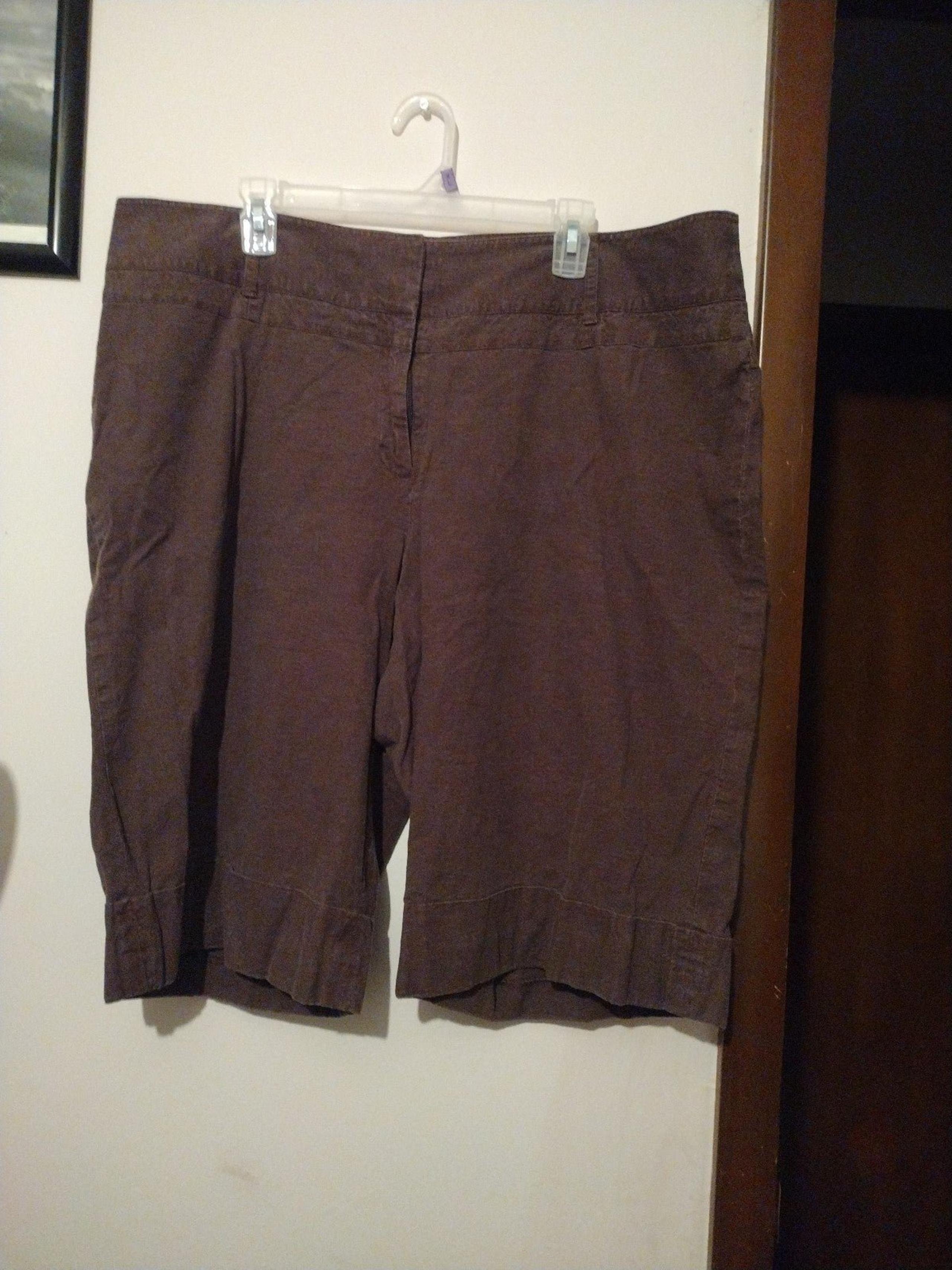 Lane Bryant Linen Bermuda Shorts