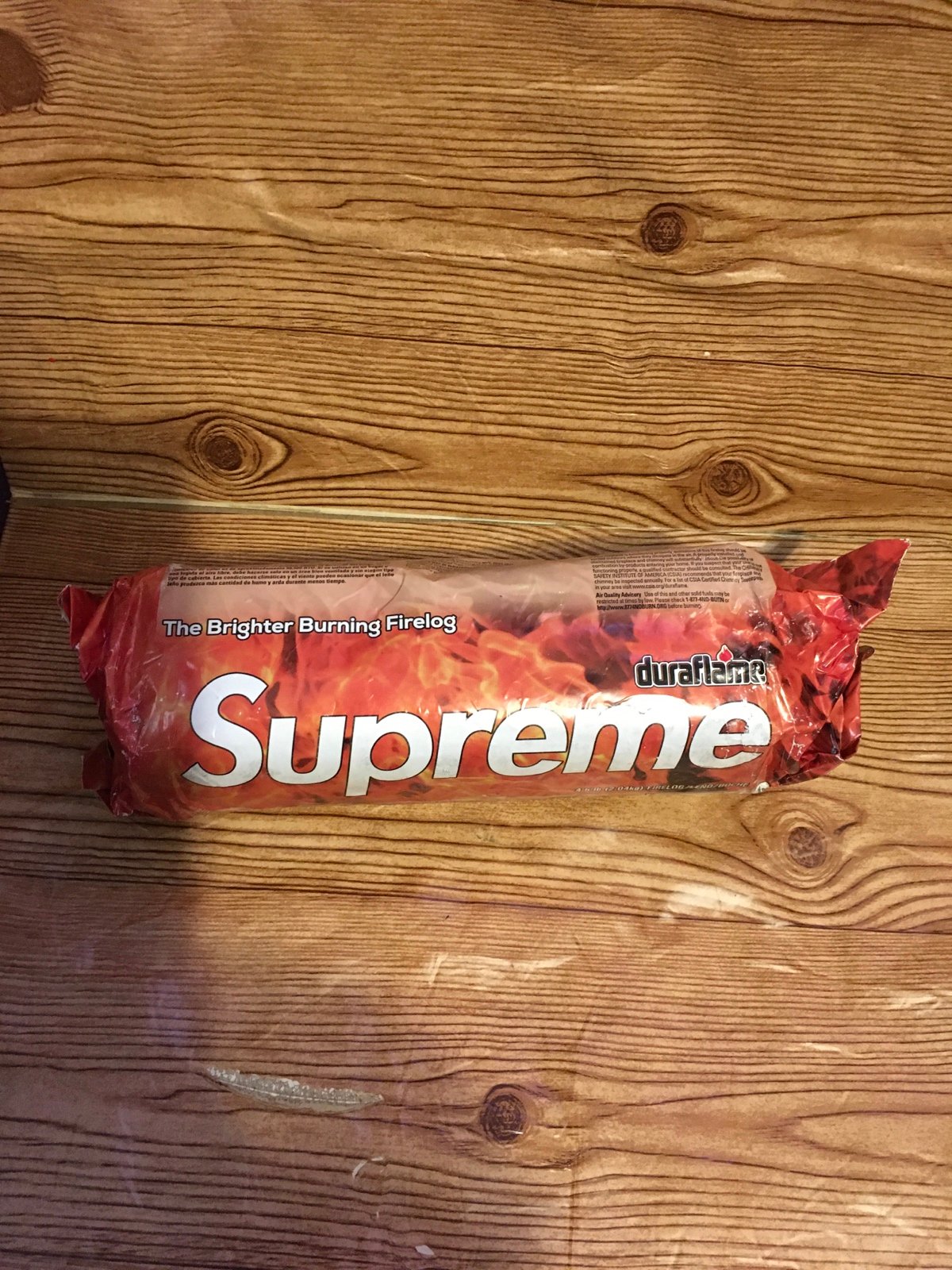 Supreme duraflame burning fire log