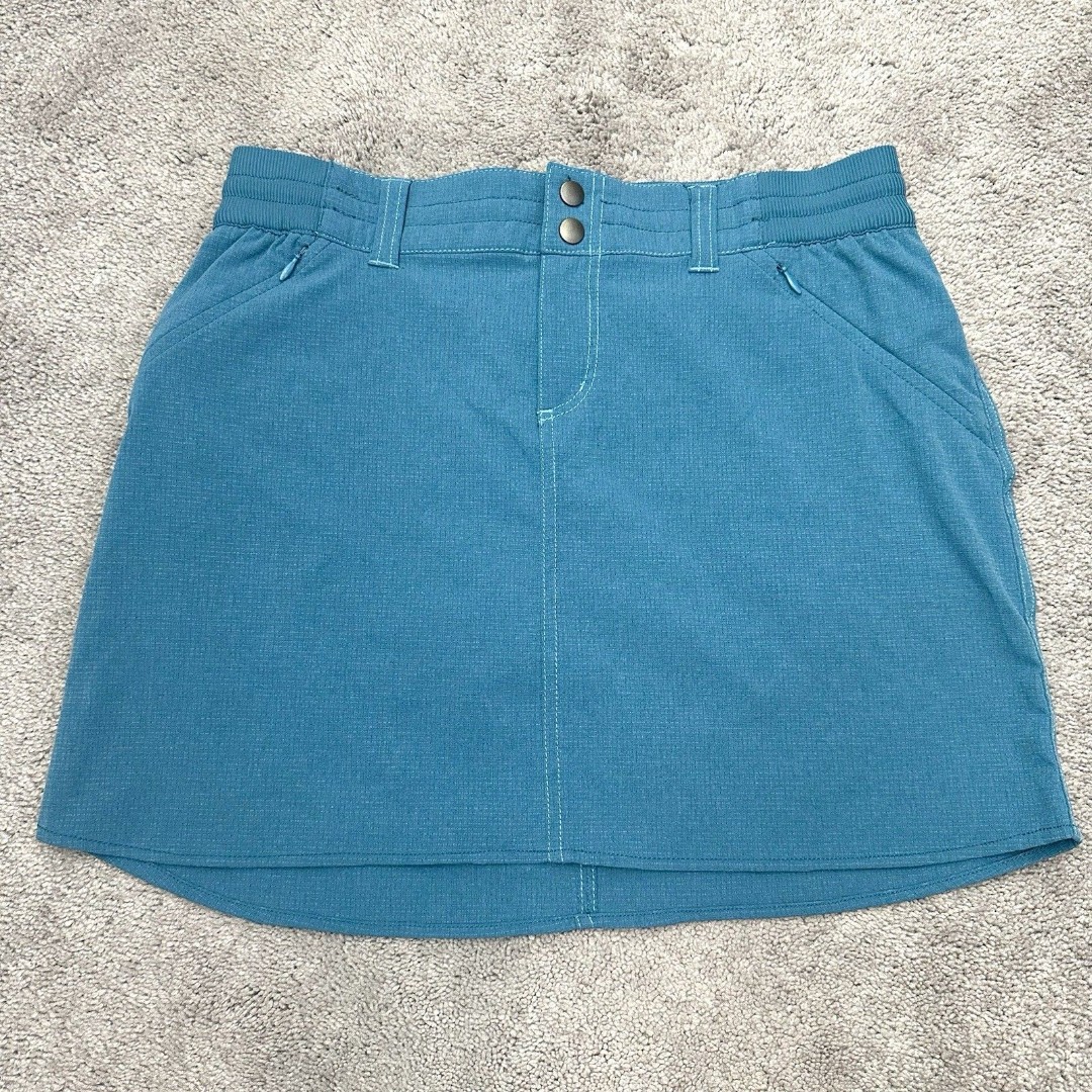 Kuhl Strattus Skort Skirt Mini Size 4 Blue Hiking Camping Fishing Gorpcore