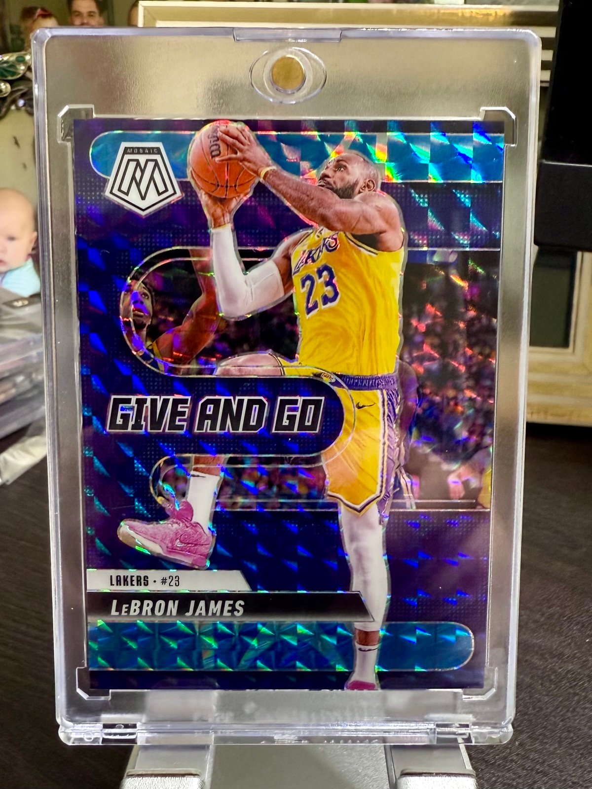 Lebron James Serial Numbered to 99 Los Angeles Lakers #/99 Reactive Prizm