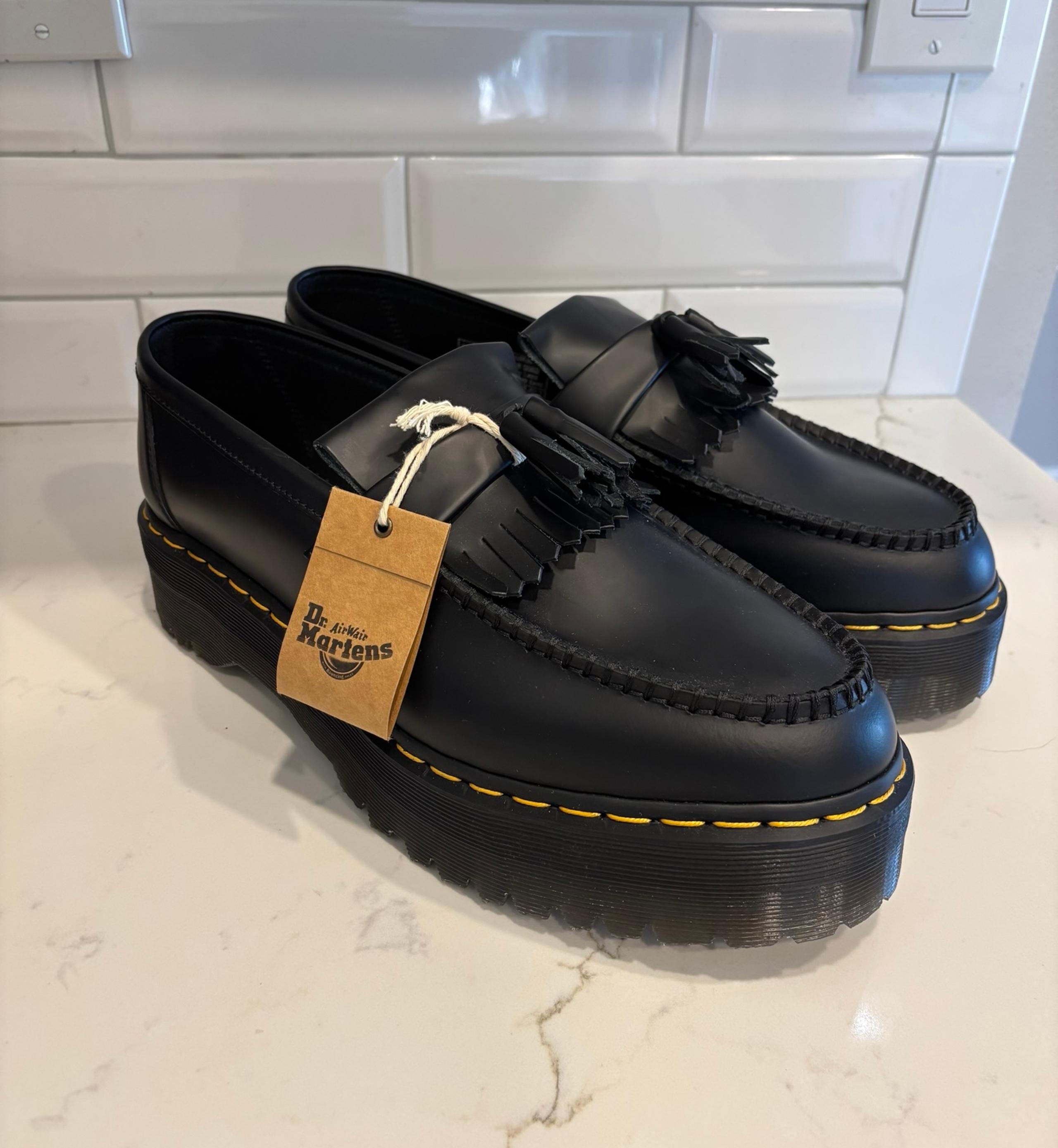 Dr. Martens Adrian Quad Leather Slip-On Shoes Mens Size 13