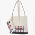 kate spade Oh What Fun Nutcracker Small Tote, Meringue Multi NWT