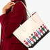 kate spade Oh What Fun Nutcracker Small Tote, Meringue Multi NWT