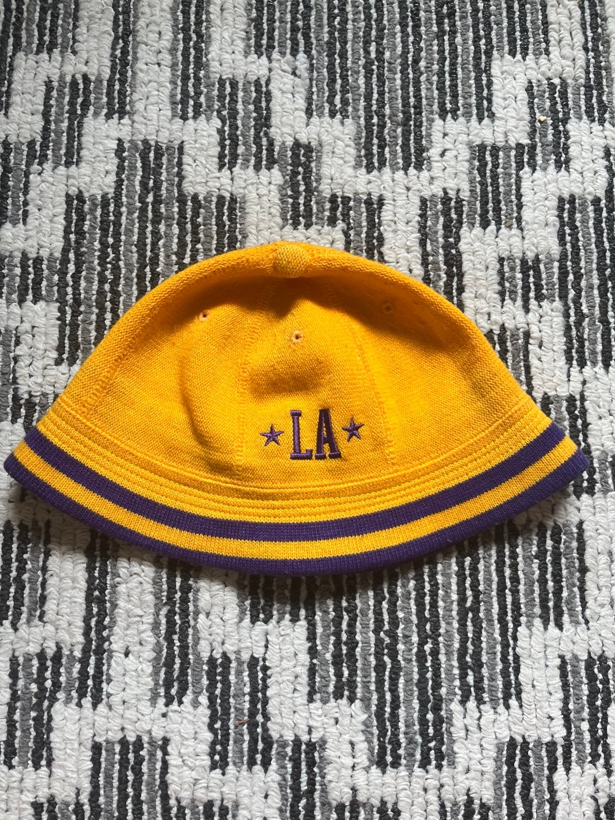*Vintage Lakers Bucket Hat - Yellow with Purple Accents*