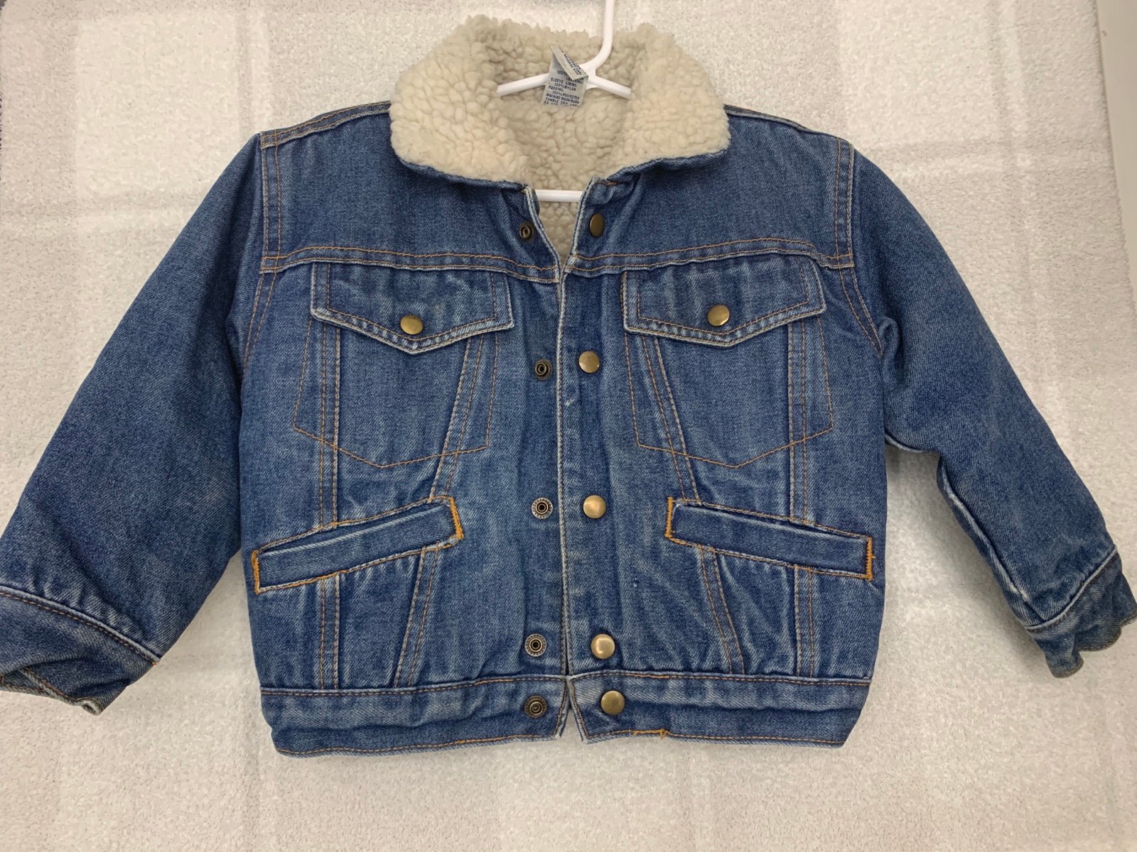 Blues in motion vintage sherpa denim jacket