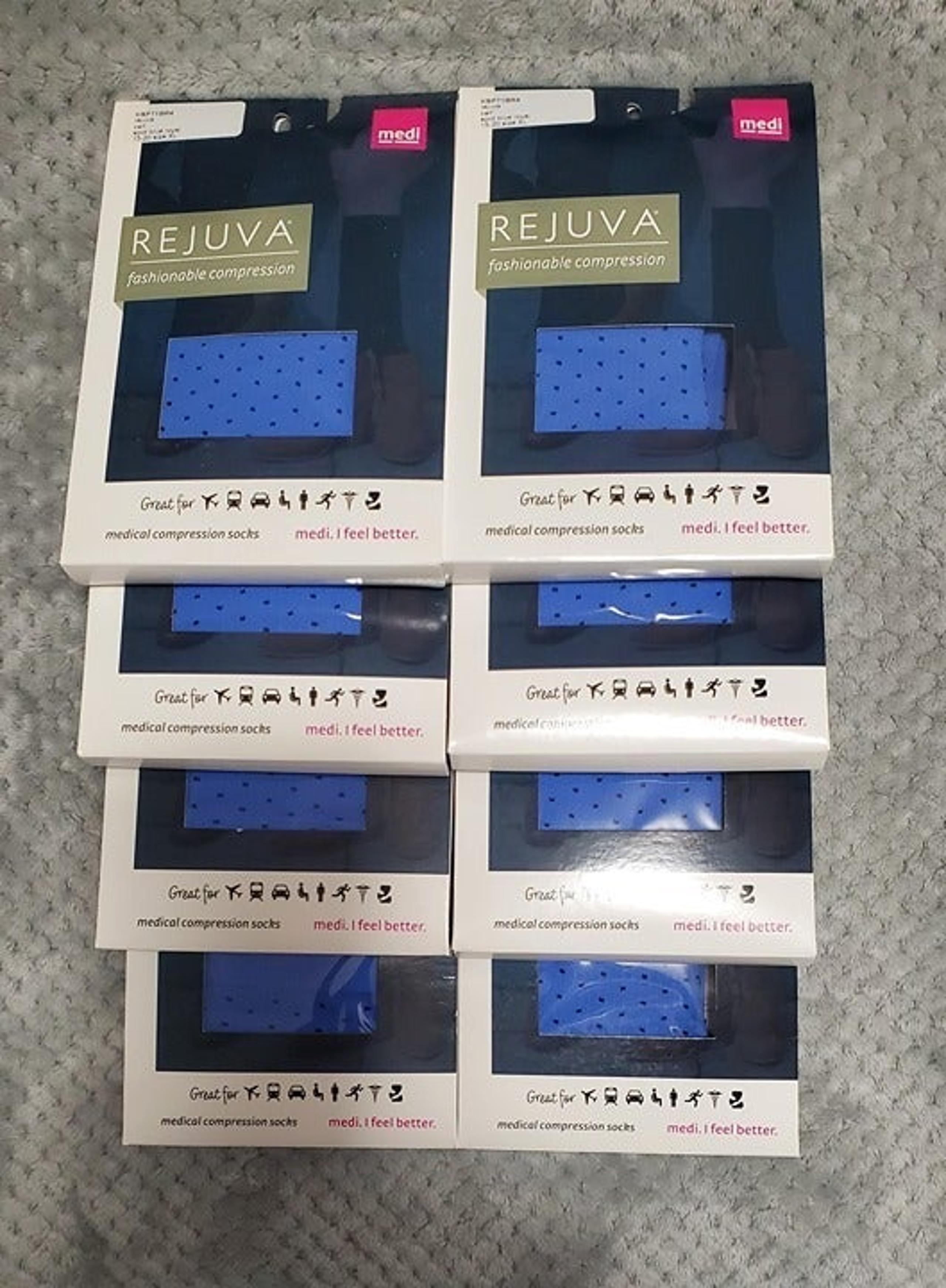 (8 PACK) REJUVA SPOT COMPRESSION SOCKS