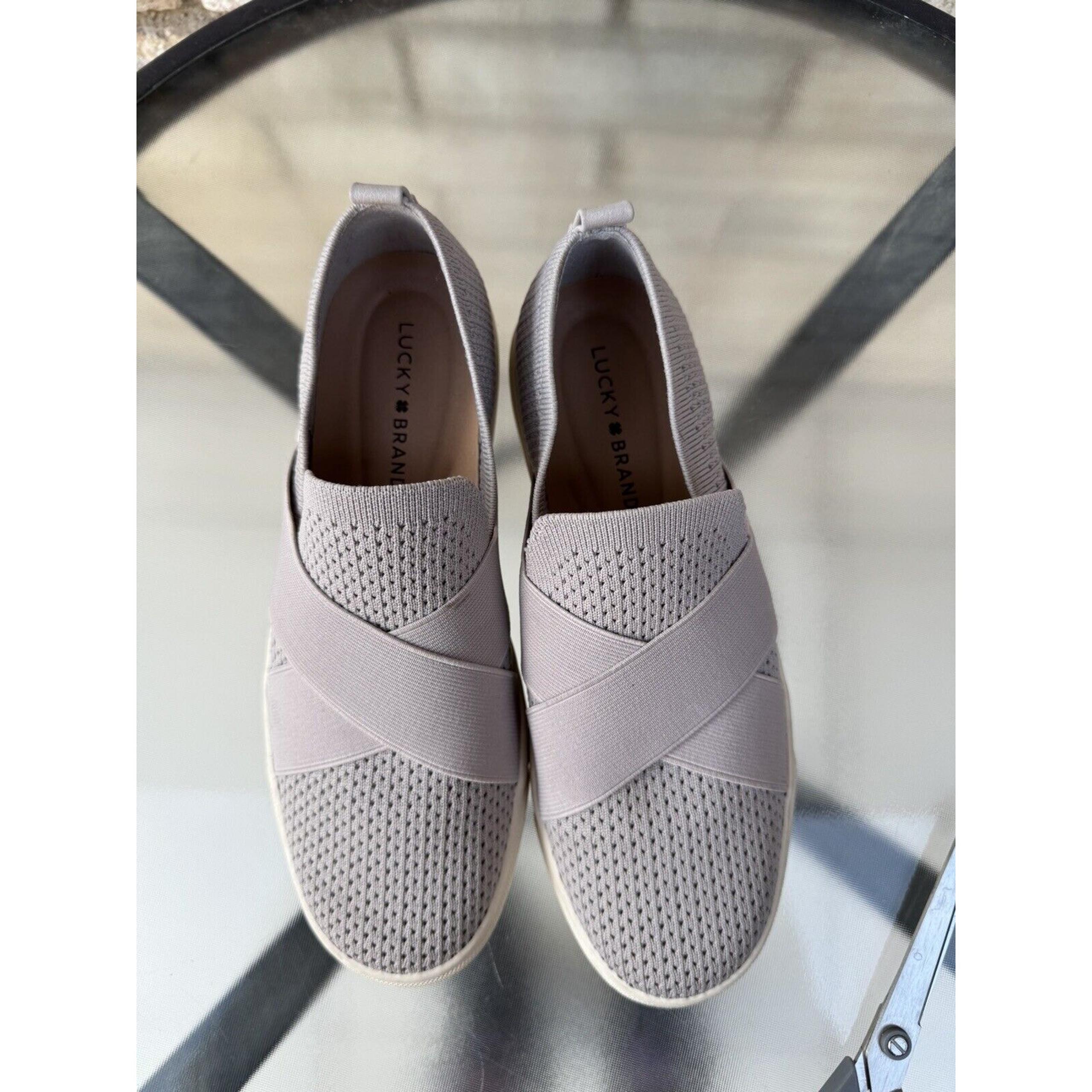 Lucky Brand Women's Slip On Casual Sneaker Size 8.5 Gray
