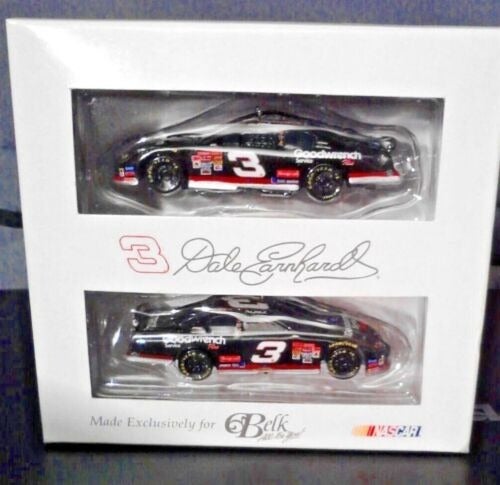 Nascar #3 Dale Earnhardt Car Ornaments Set of 2 Made Exclusively for Belk