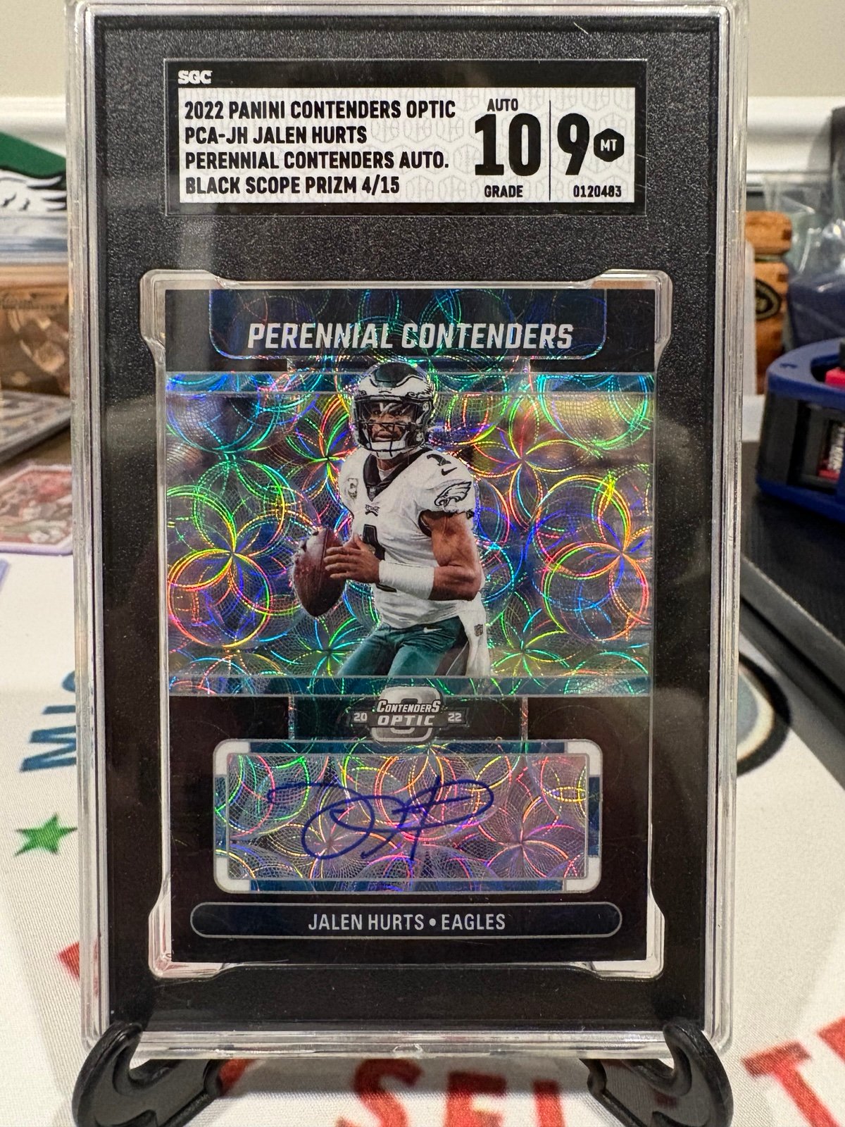 Jalen Hurts Auto Black Scope /15