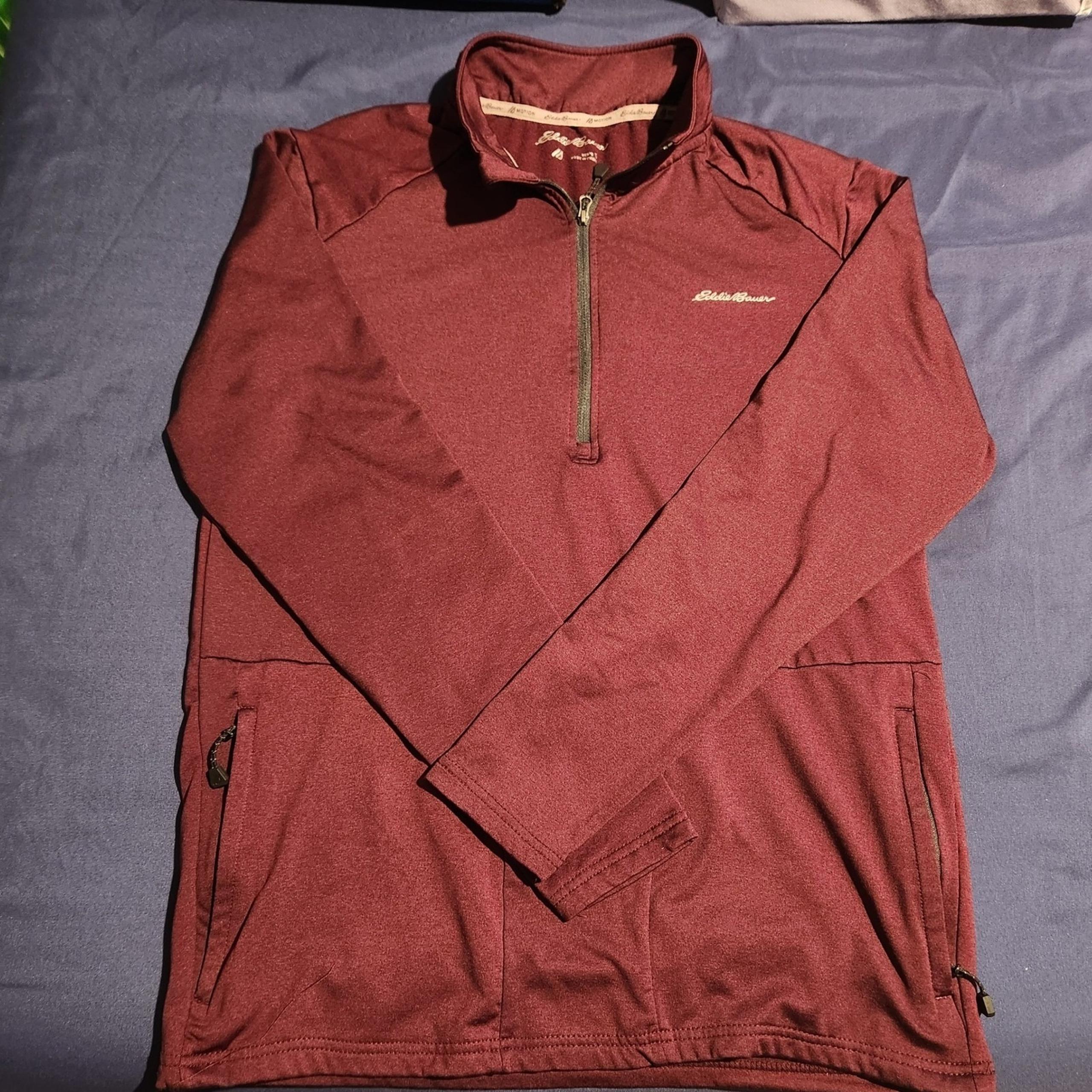 Eddie Bauer Motion Pullover Half Zip FreeDry Athletic Top Mens S