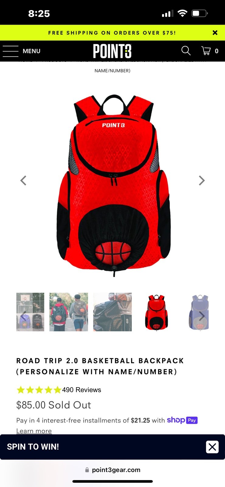 Point 3 Basketball Bags
