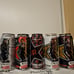 Limited Edition Cyberpunk 2077 Rockstar Energy Drinks.