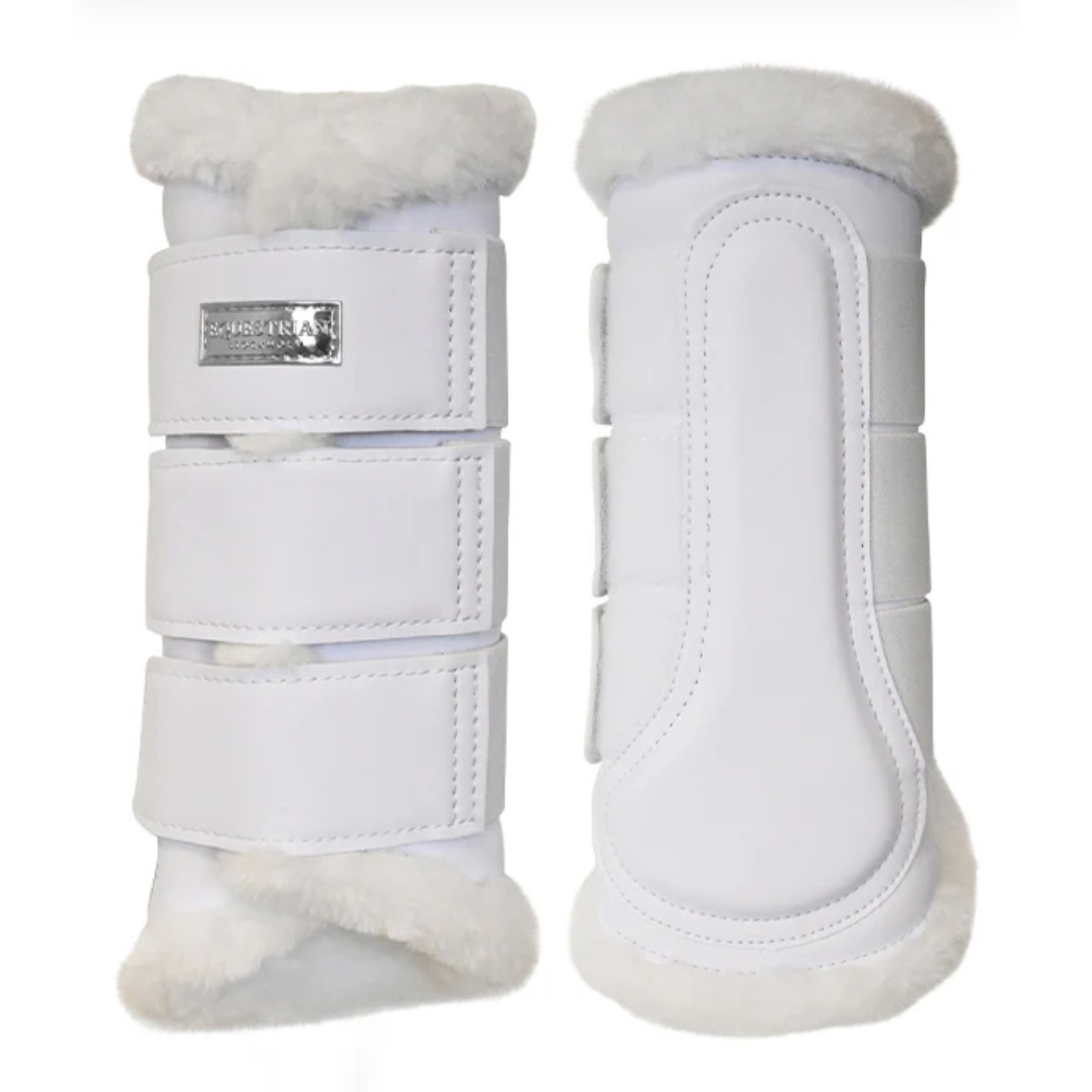 Equestrian Stockholm Brushing Boots white Medium